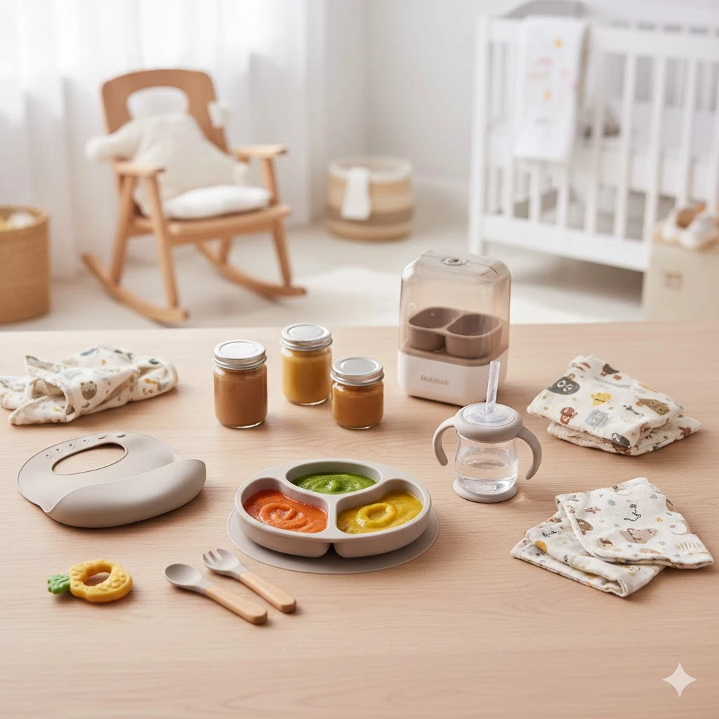 أدوات ومستلزمات التغذية للاطفال